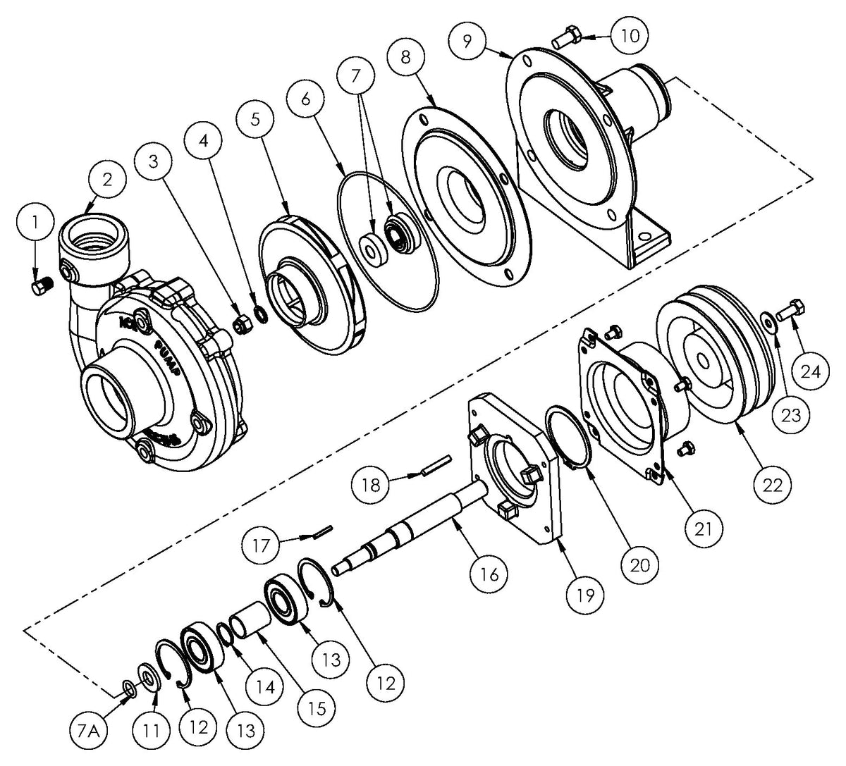 Ace FMC-200SS-MAG-DX exploded parts view