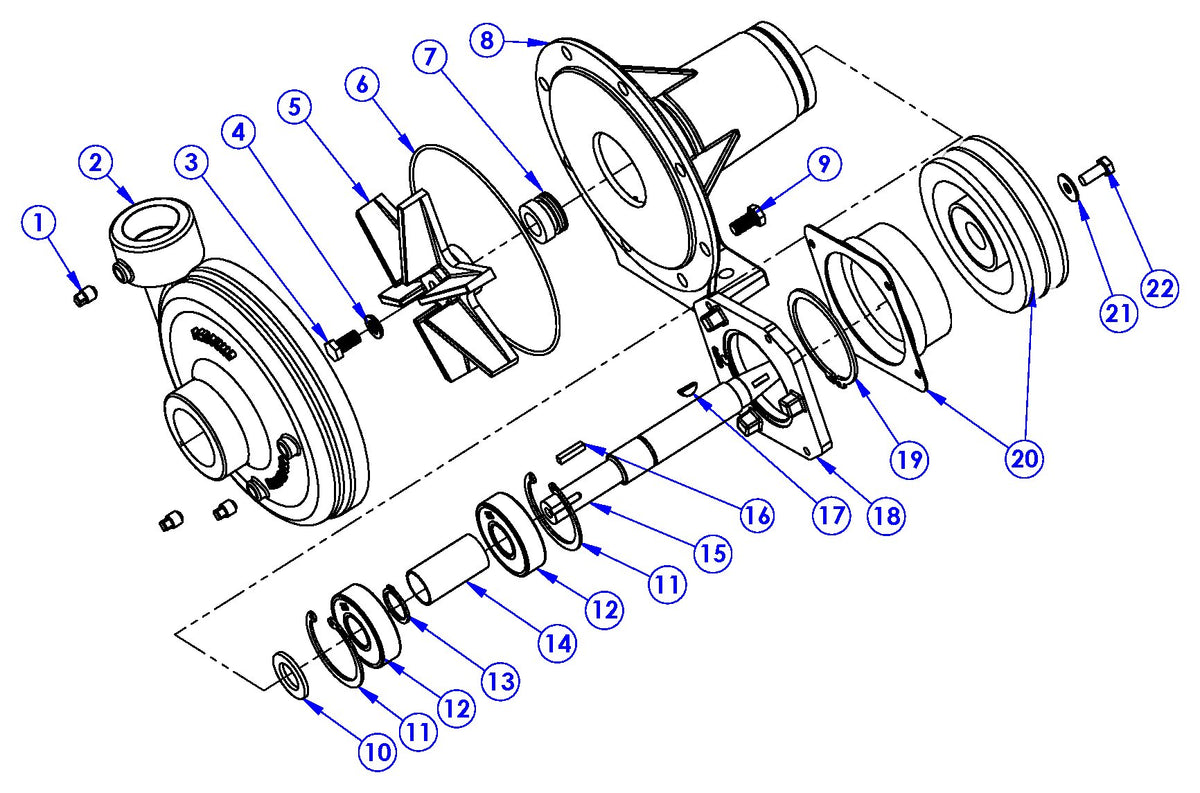 Ace FMC-650-MAG-D exploded parts view