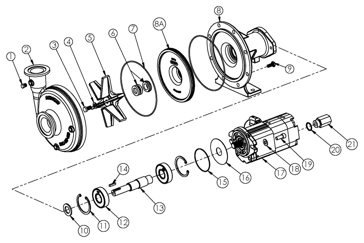 Ace FMC-650F-HYD-PWM exploded parts view