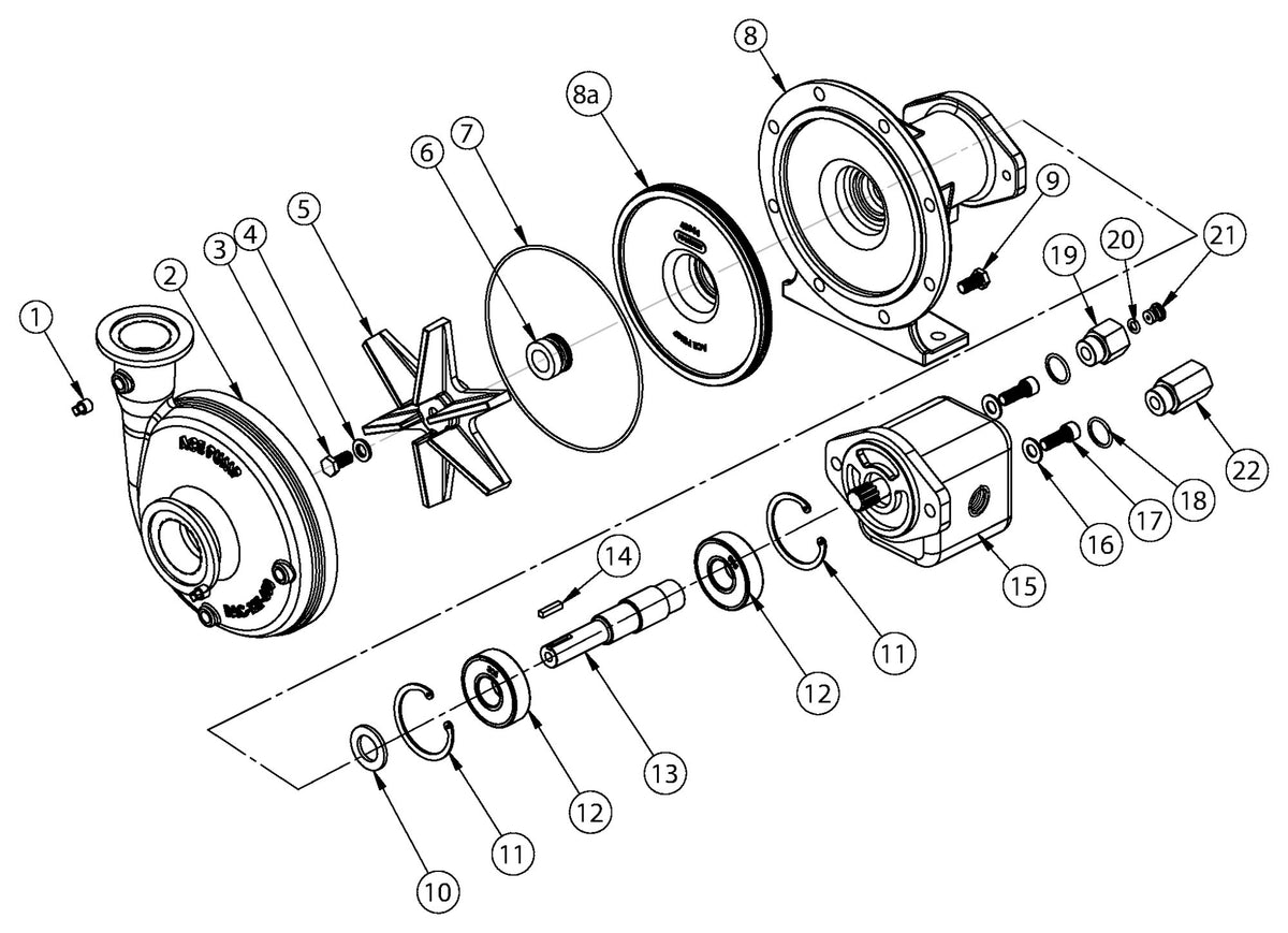 Ace FMC-650FS-HYD-CD exploded parts view