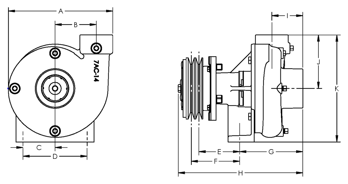 Ace FMC-CW-200-MAG-DX dimension drawing