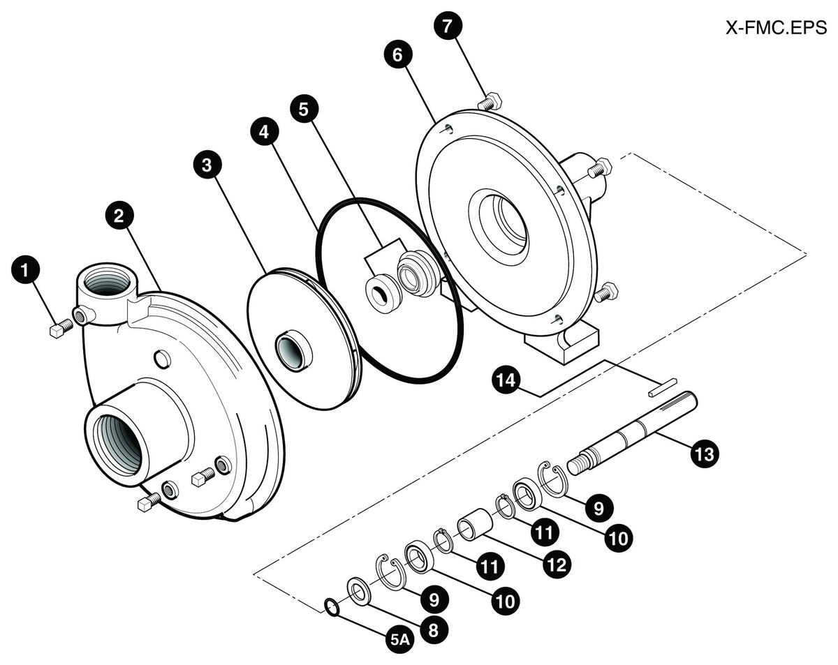 Ace FMC exploded parts view
