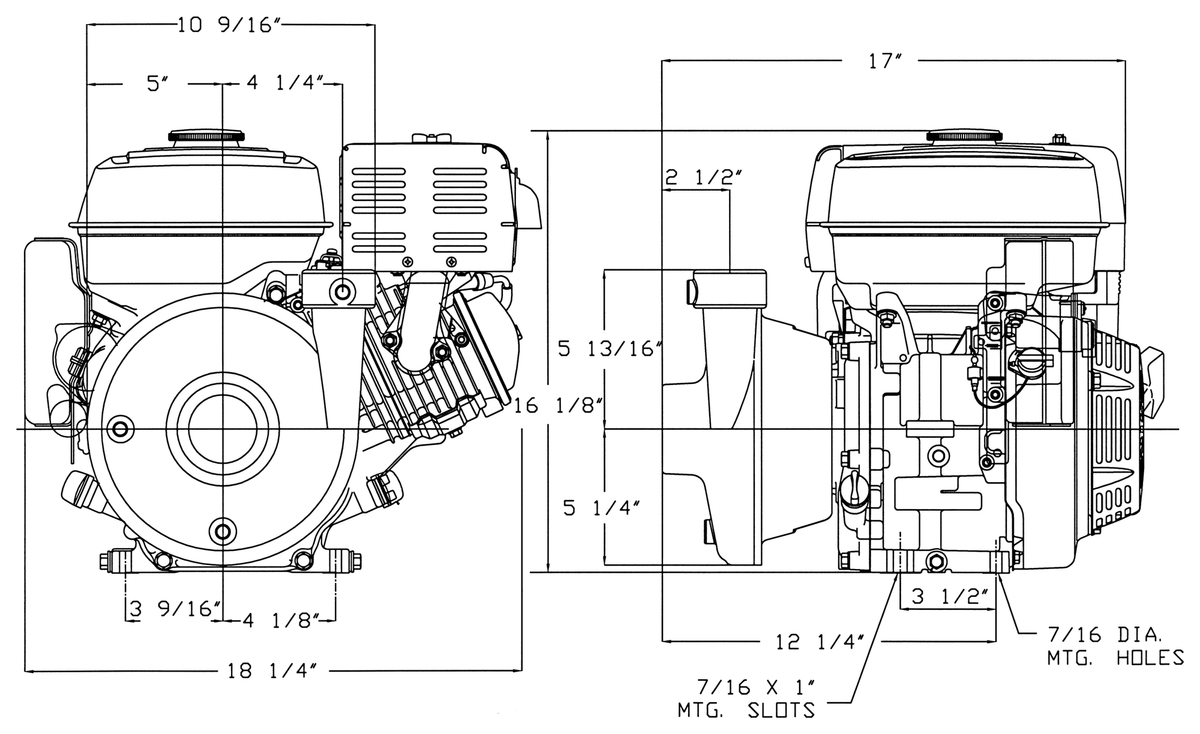 Ace GE-860 dimension drawing