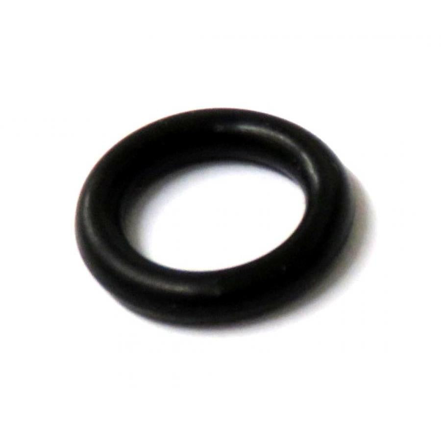 Black rubber O-ring seal with a smooth, circular design for industrial sealing applications.
