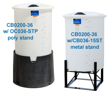 Ace Roto-Mold CB0325-36 — Cone Bottom Batch Tanks