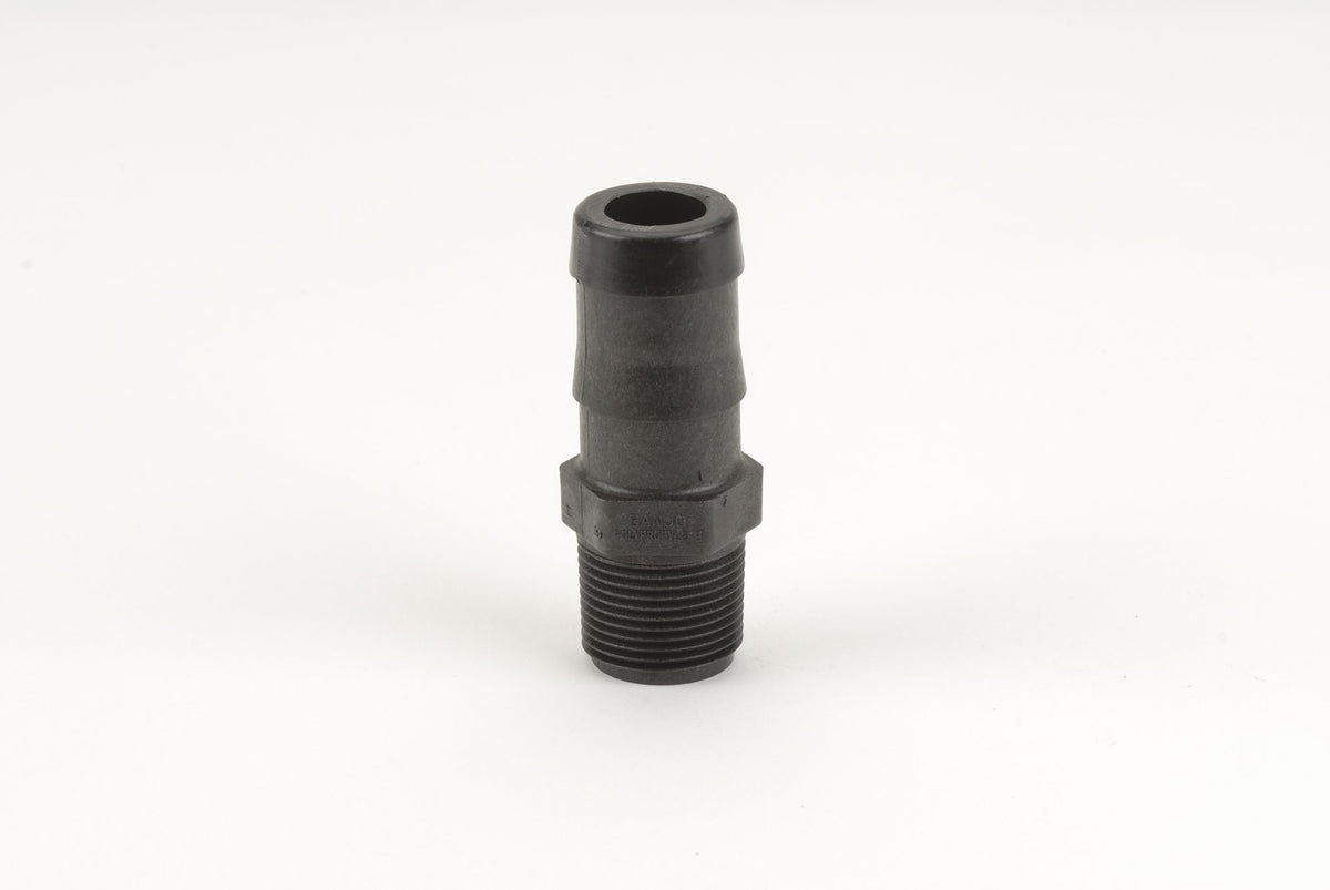 Banjo HB075-100 — 3/4" Male Thread x 1" Hose Barb (alternate view)