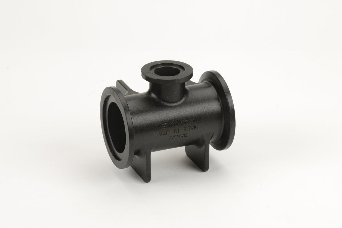 Banjo M220100TEE — 2" Full Port x 1" Flanged Tee