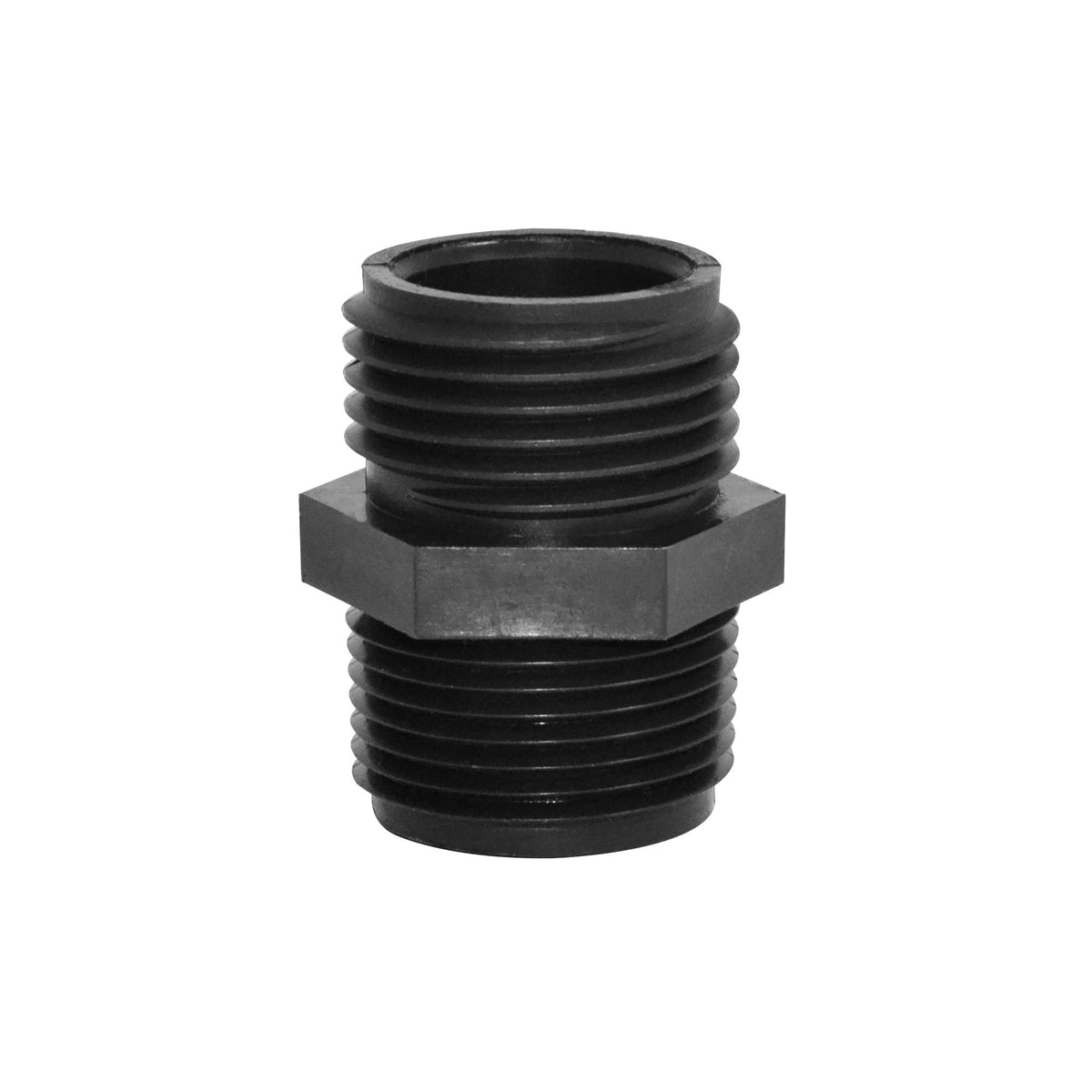 Green Leaf E3434P — Reducing Nipple 3/4" Male GHT x 3/4" Male NPT