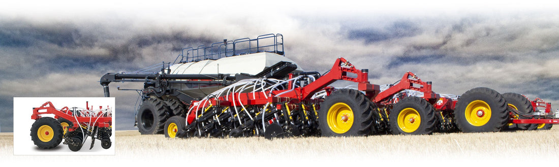 Bourgault air drills: built for ground like ours