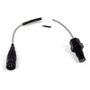 Raven speed sensor cable with a three-pin circular connector and a threaded black plastic sensor housing.