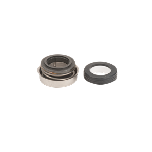 12713V mechanical seal featuring a metal housing, black rubber bellows, and a separate ceramic stationary seat ring.