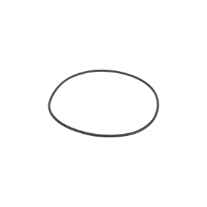 Black circular rubber O-ring seal for industrial machinery and plumbing applications.