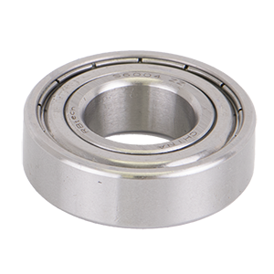 S6004-ZZ stainless steel ball bearing with double metal shields and polished silver finish.