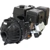 Black 1543P-130ESP-01 centrifugal water pump with a rugged engine housing and durable plastic pump casing.