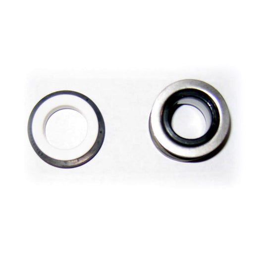 Mechanical seal set 2120-0010 featuring a white ceramic ring and a metal-housed rubber seal component.