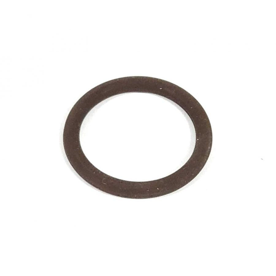 Small brown rubber O-ring seal with a circular design for industrial or mechanical sealing applications.
