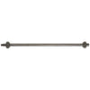 Long steel drive shaft with integrated gear teeth on both ends for industrial machinery applications.