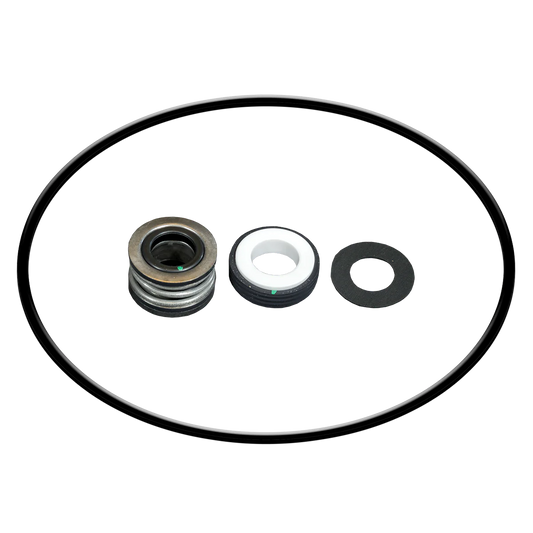 Mechanical pump seal kit 3430-0332 with metal spring, ceramic ring, rubber gasket, and large black O-ring.