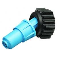 Blue plastic nozzle component with a black ridged adjustment knob for 38720-PPB-X26 irrigation systems.