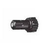 Black 5500-PPB-X18 spray nozzle with a textured, fluted adjustment knob and a precision center orifice.