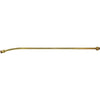 24-inch brass sprayer extension wand with a curved end and threaded fittings for garden sprayers.