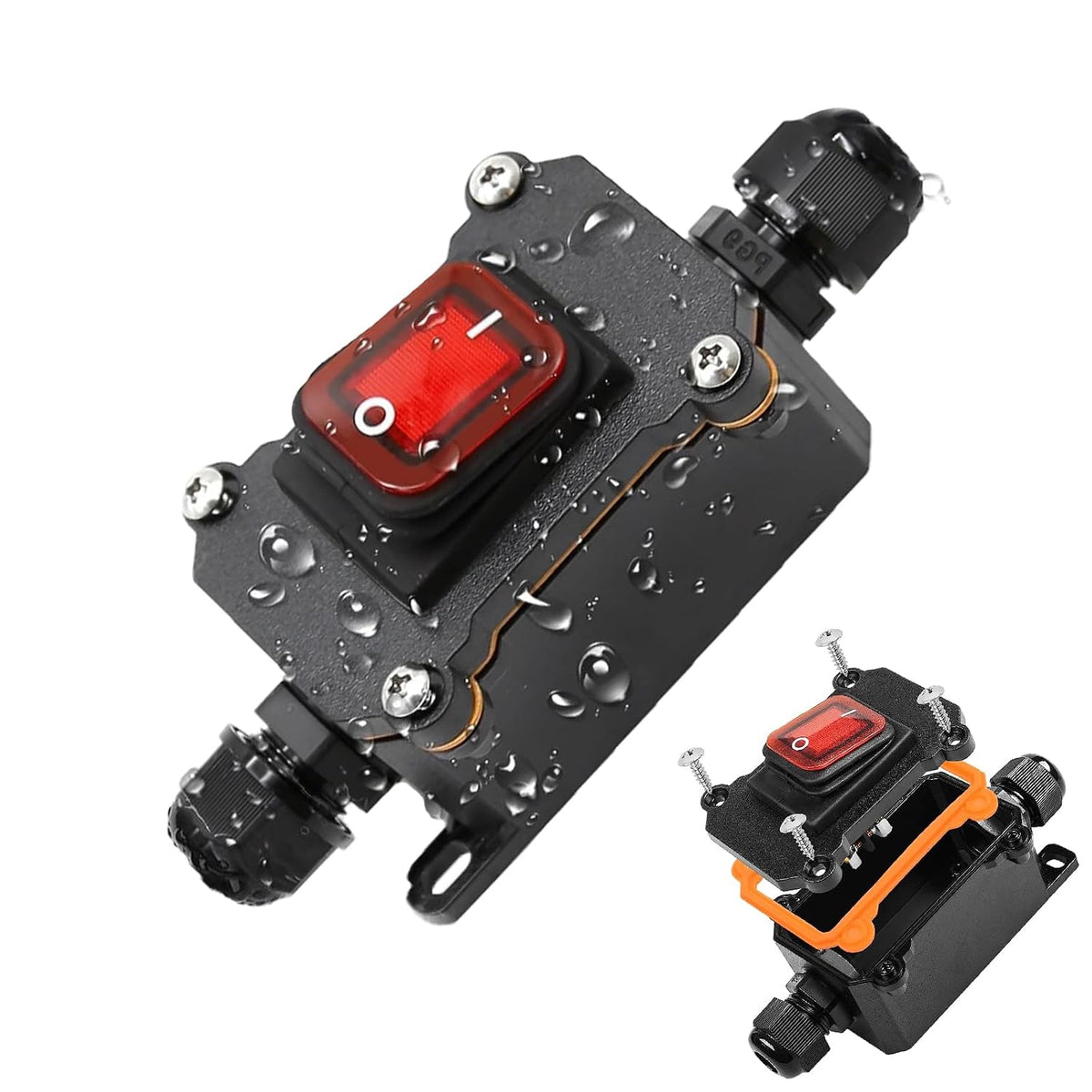 Spray Center Electronics Single Switch and Wire — 12 V Toggle Switch with Harness for One Valve or Pump