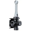 AA6B black plastic spray nozzle body with a grey vertical control lever and threaded inlet port.