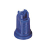 Blue AIXR11003VP air induction spray nozzle with a durable plastic construction and precision tip design.