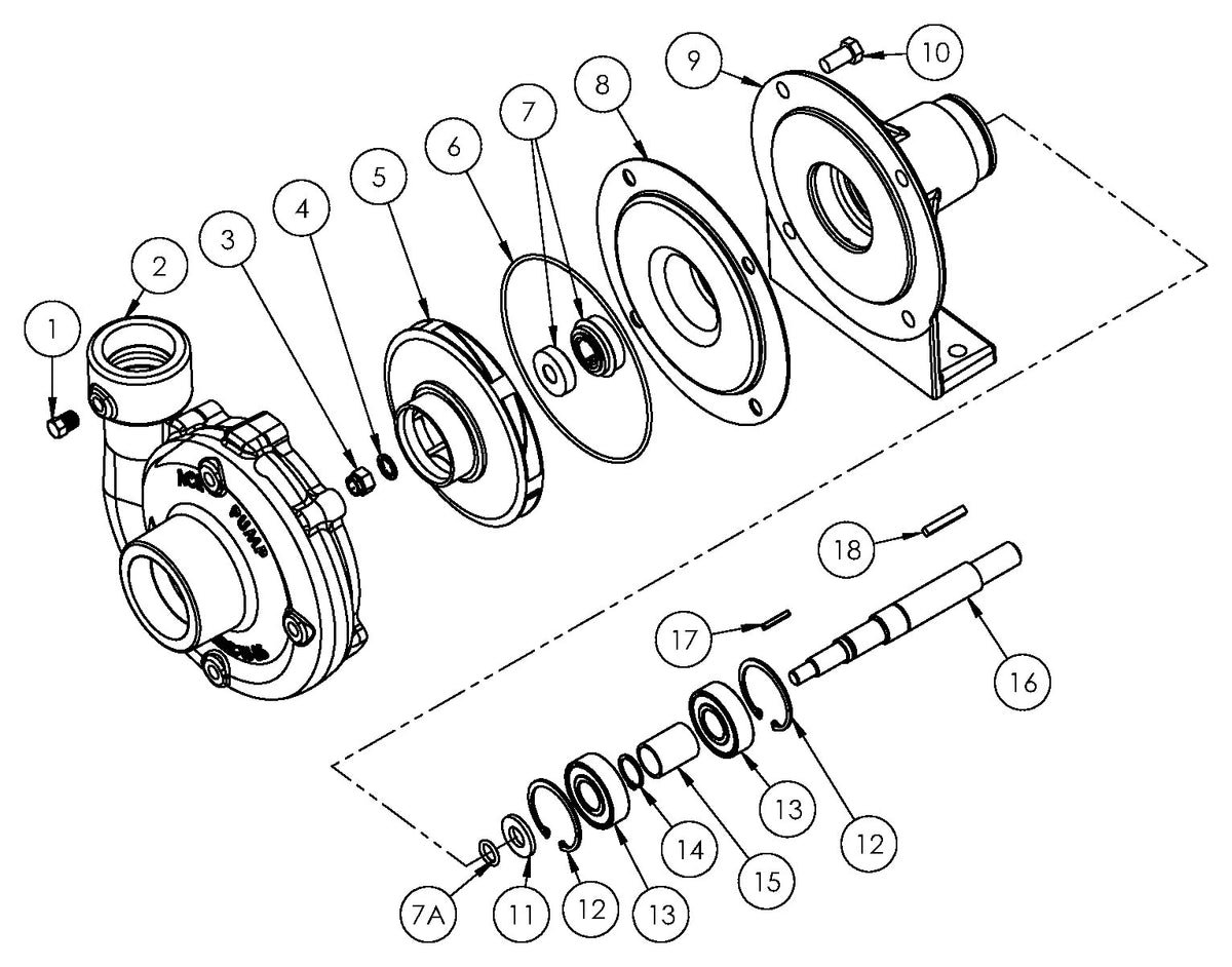 Ace FMC-200SS-X exploded parts view