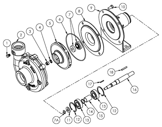 Ace FMC-200SS-X exploded parts view