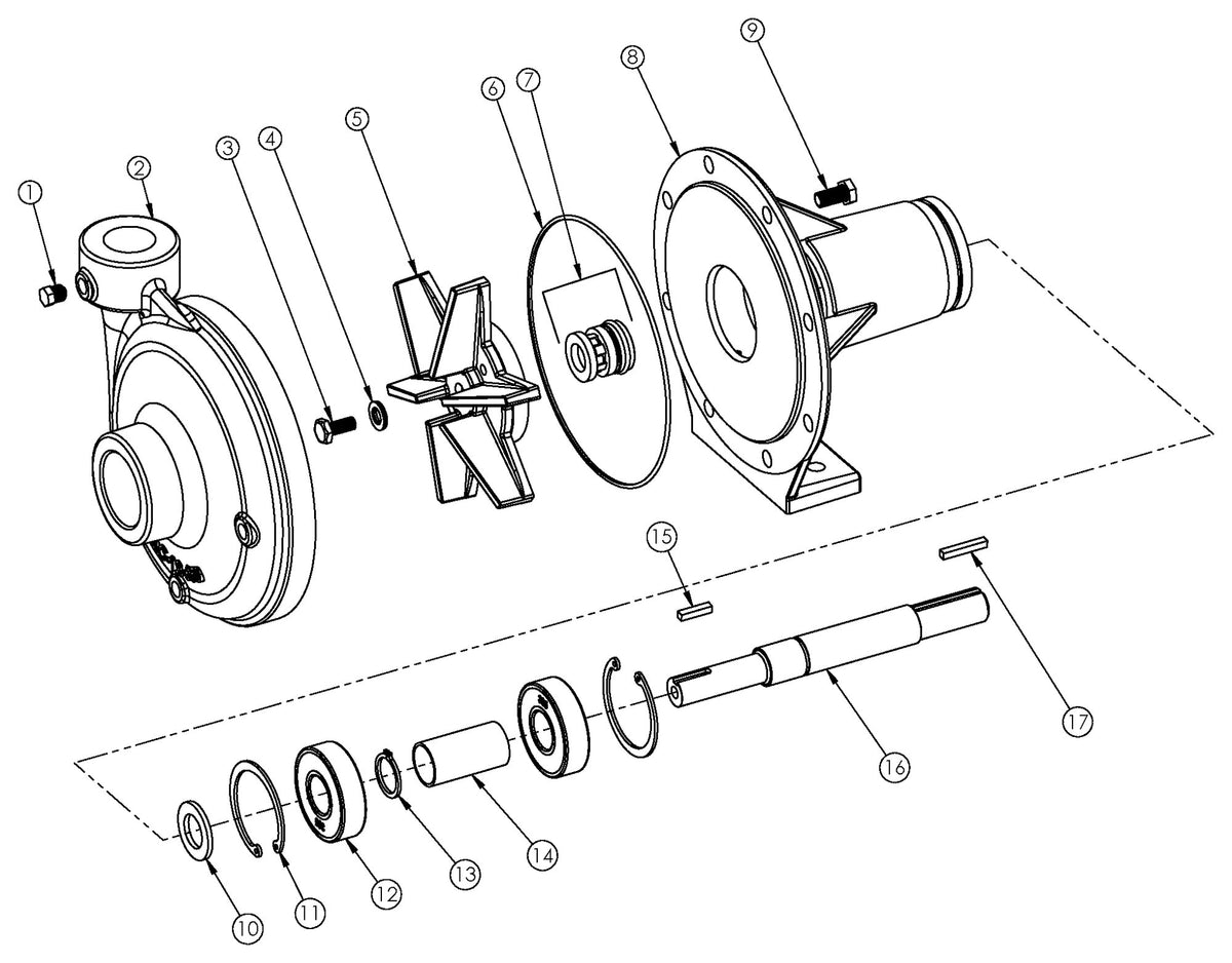 Ace FMC-650 exploded parts view