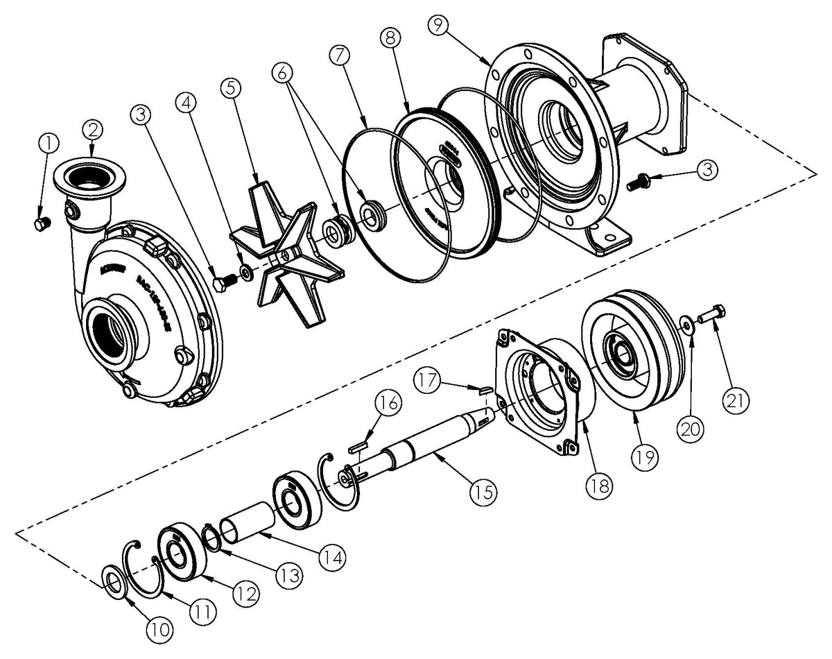 Ace FMC-650FS-MAG-D exploded parts view