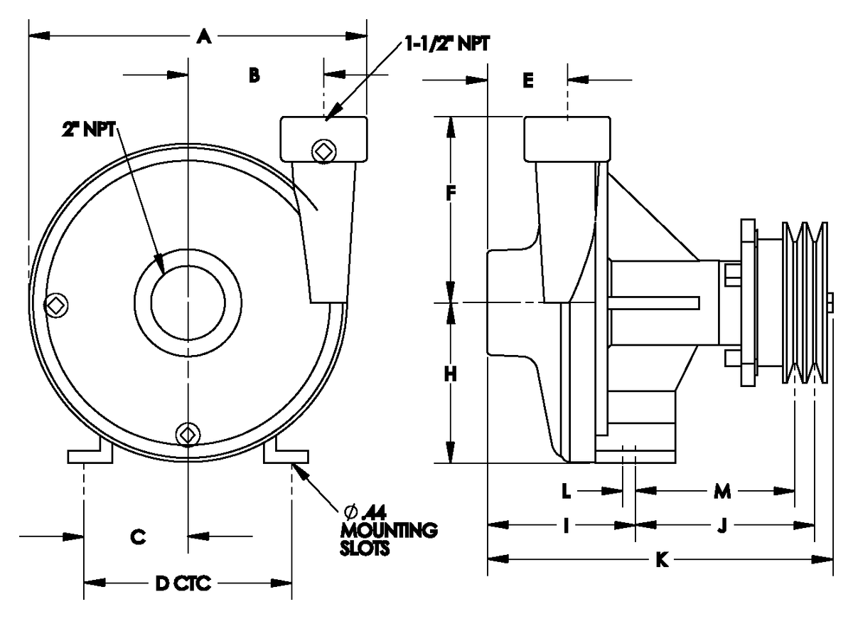 Ace FMC-CW-800-MAG-D dimension drawing
