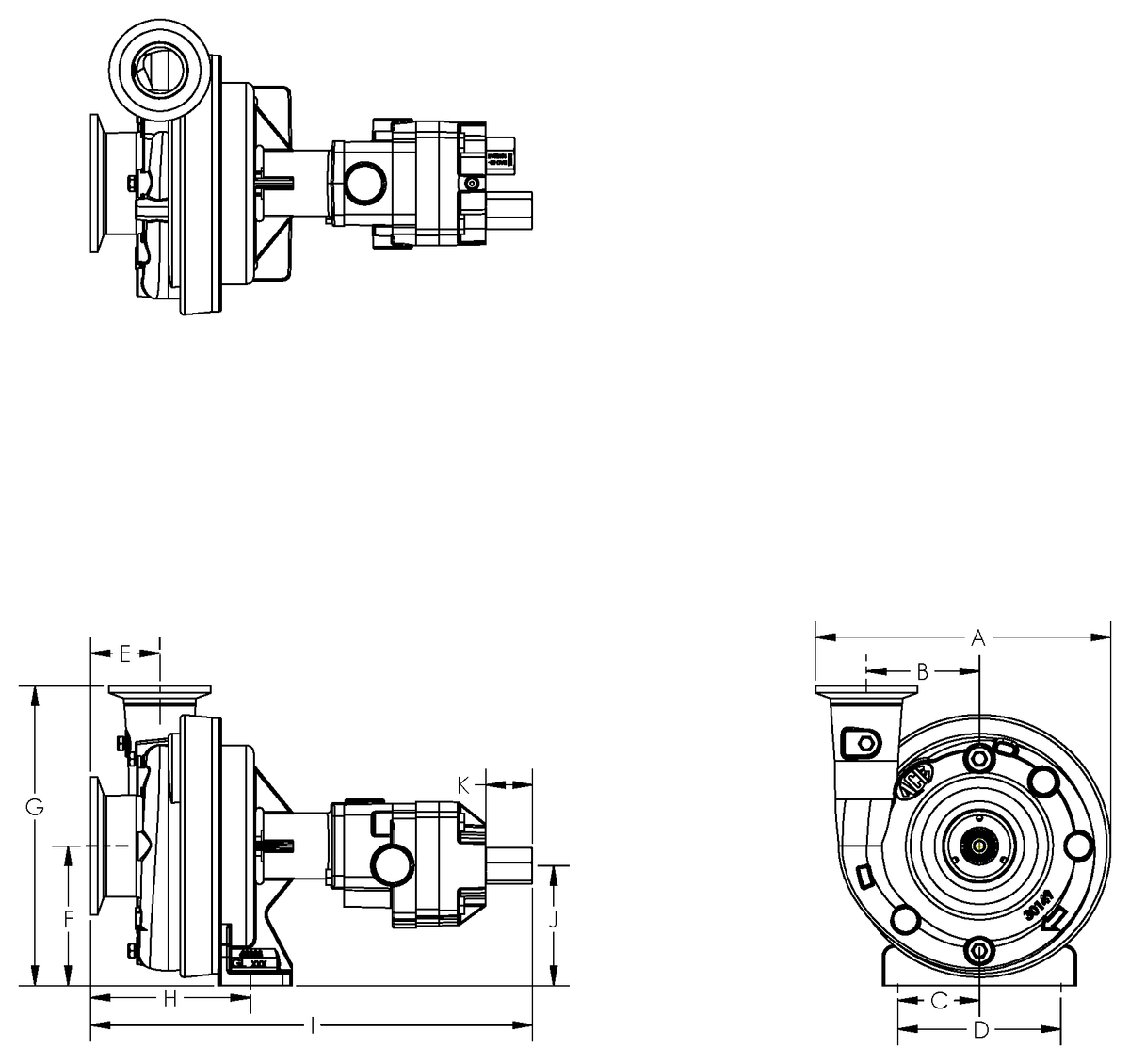 Ace FMCSC-255F-HYD dimension drawing