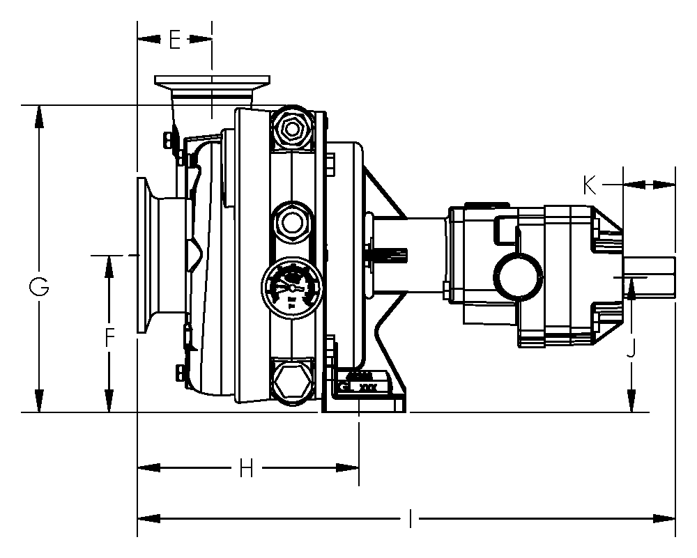 Ace FMCWS-255F-HYD-304 dimension drawing