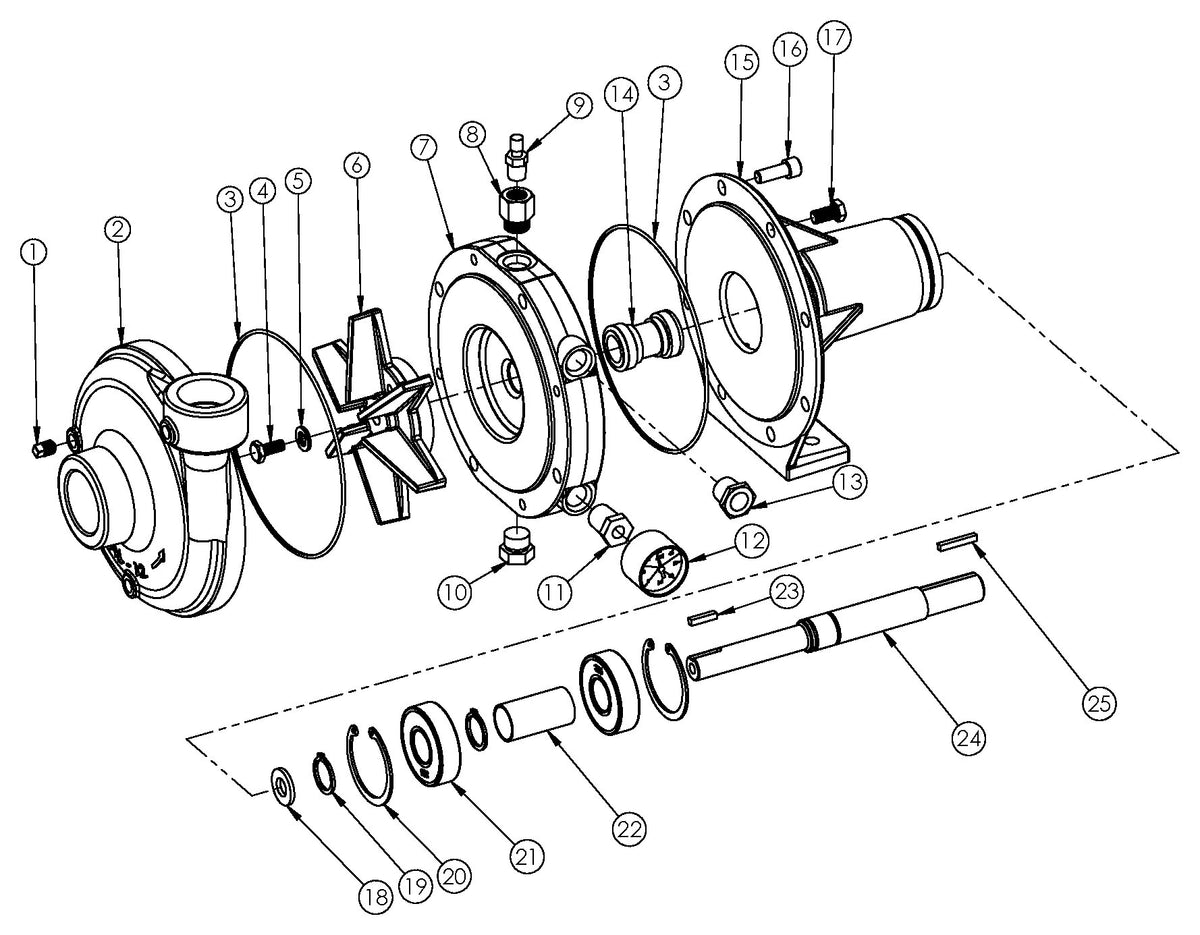 Ace FMCWS-CW-650 exploded parts view