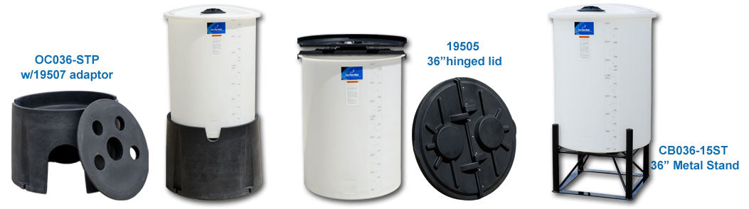 Ace Roto-Mold OC023-STP — Batch Tank Lids and Stands