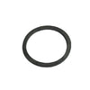 Black EPR rubber O-ring gasket with a flat profile for industrial sealing applications.