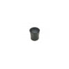 Black nylon 3.0mm nozzle tip with a perforated mesh screen insert for industrial spray applications.