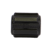 Black Banjo Schedule 80 polypropylene pipe coupling with a ribbed exterior design for secure grip.