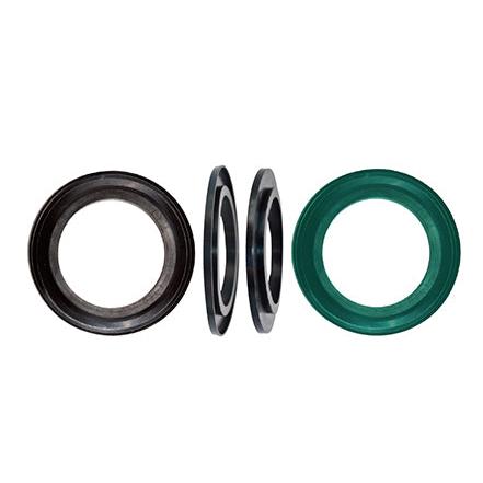 FG220 (G) industrial rubber seal set featuring black and green circular gaskets with a stepped profile design.