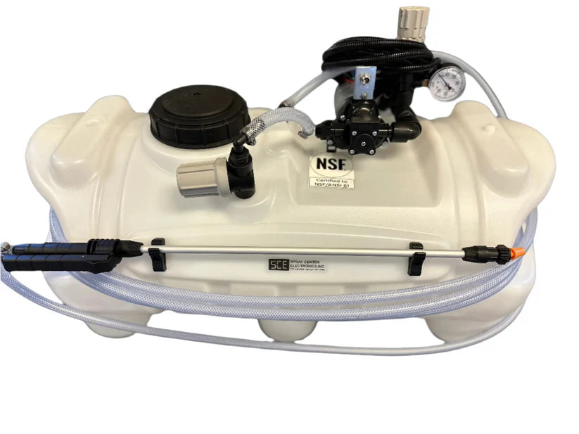 SCE 25 GAL ATV SPRAYER W/ 3 GPM SHURFLO PUMP