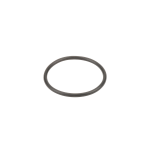 Black rubber O-ring seal with a smooth, circular design for industrial plumbing and mechanical applications.
