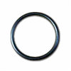 Black circular rubber O-ring seal for industrial applications, featuring a smooth, durable finish.