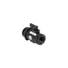 Black Banjo ball valve with threaded ends, lever handle, and FKM seal label on a white background.