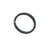 Black circular plastic ring component M222G with a small side notch and mounting tabs on a white background.