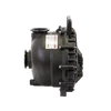 Black M225PO pool pump housing made of durable plastic with a top handle and side-mounted threaded ports.