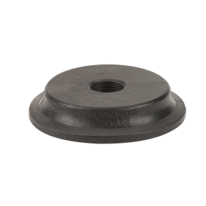 Black Banjo M300PLG075 threaded pipe plug made of durable plastic with a circular, low-profile design.