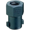 Black nylon QJ1/4T-NYB spray nozzle body with a hexagonal top and threaded internal connection.