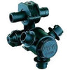 Black TeeJet QJ363C nozzle body with a multi-outlet rotating turret design for agricultural sprayers.